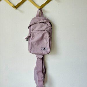 Adidas Essentials Sling Crossbody Bag in Plum